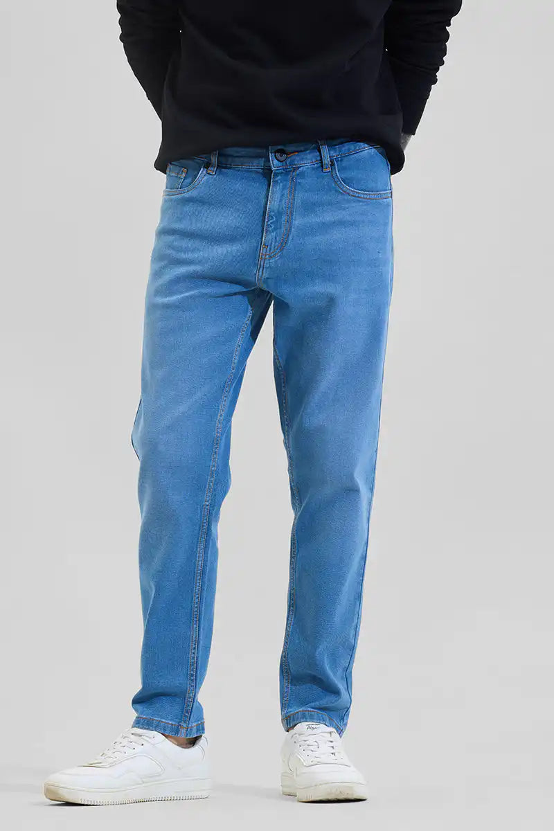 Light Blue Regular Fit Jeans -07