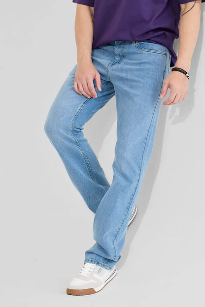 Light Blue Regular Fit Jeans -07